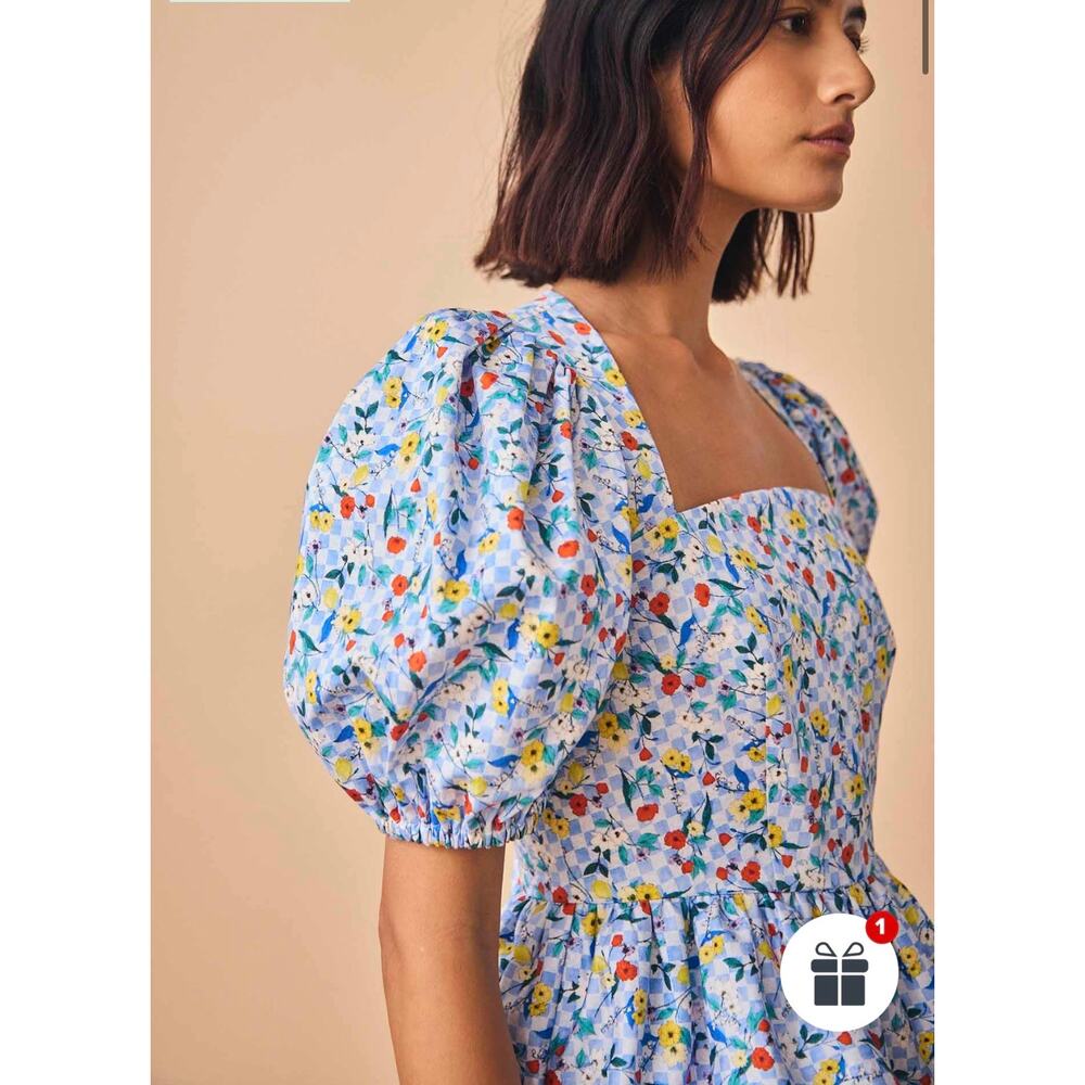 Hunter Bell Porter Floral Dress NWT Size 4 - Picture 4 of 6